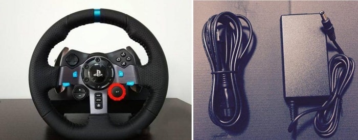 attach the power adapter to the wheel