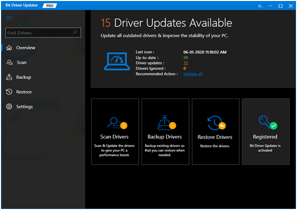 Bit Driver Updater - En İyi Sürücü Güncelleyici Yazılımı