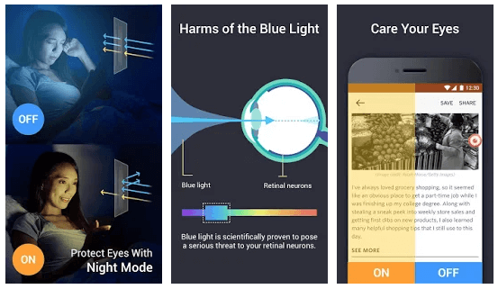 Turno de noche: filtro de luz azul para dormir bien