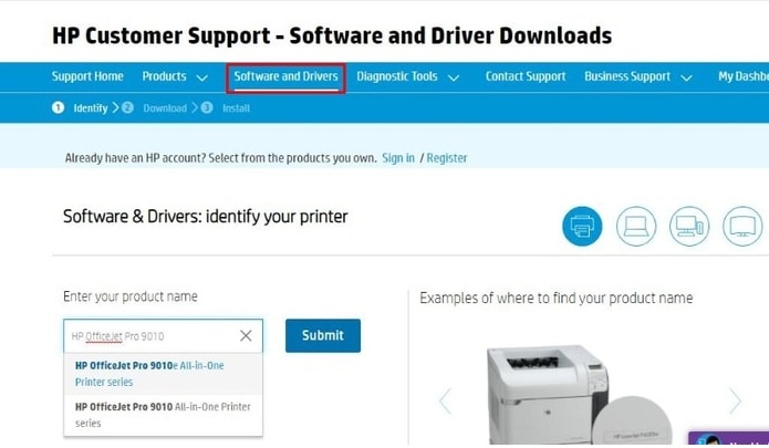Input Your Product Name in The Search Box and Click on The Submit Button