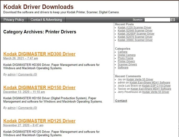 Download The Driver by Clicking The Download Option