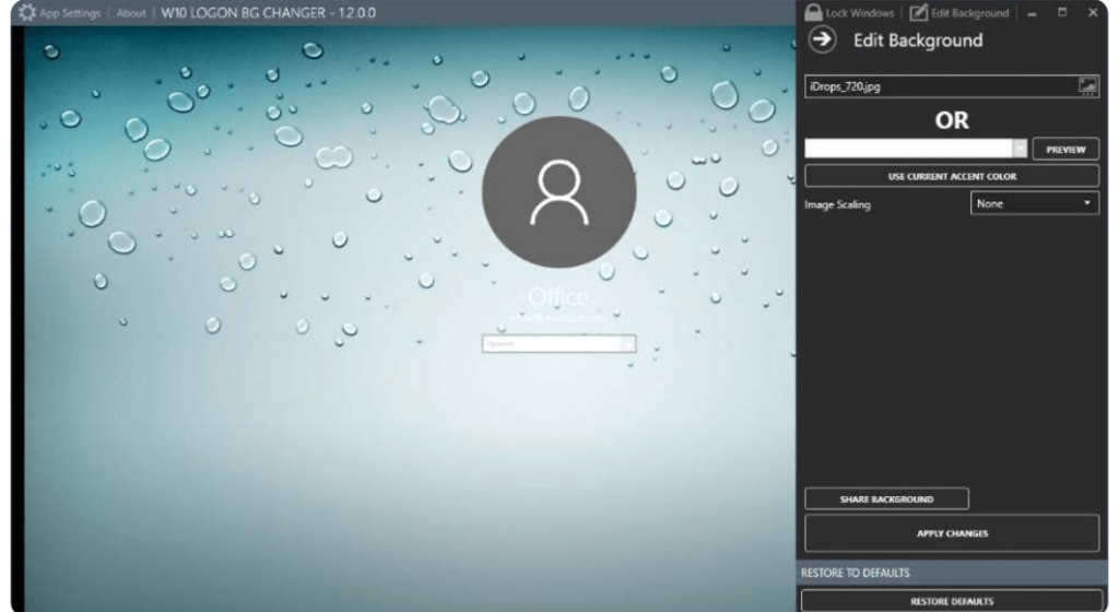 เปลี่ยนพื้นหลังหน้าจอเข้าสู่ระบบ Login Screen Background Changer