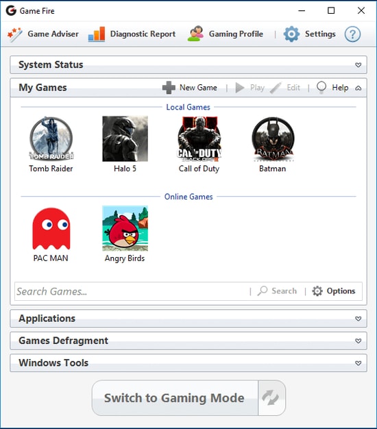 Game Fire 6 (un excellent booster de vitesse de jeu pour PC)
