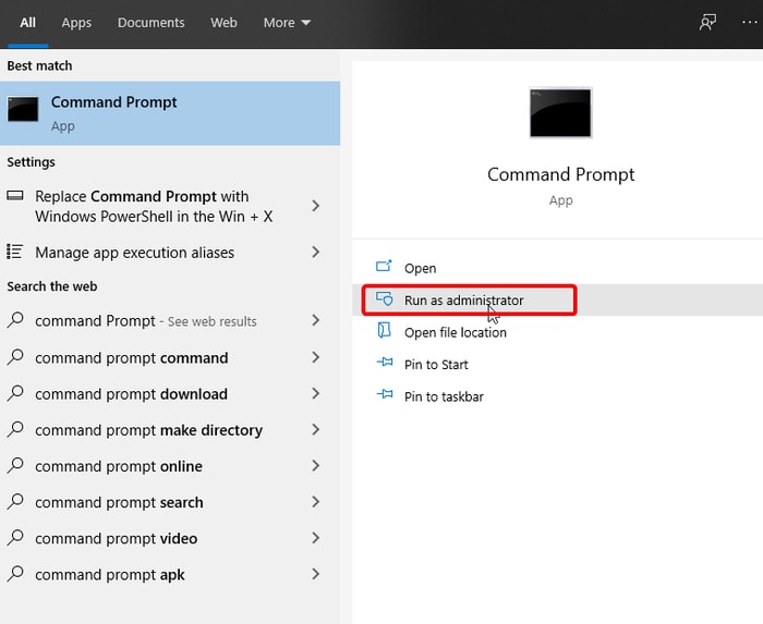 Run Command Prompt As Administrator
