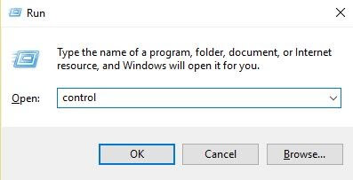 Type Control in Run Utility