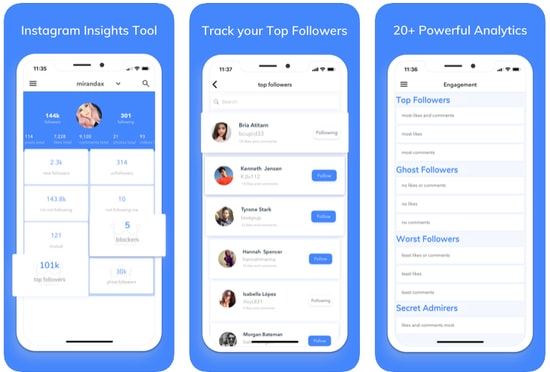 Insights + تقارير أتباع IG Insights+ IG Follower Reports