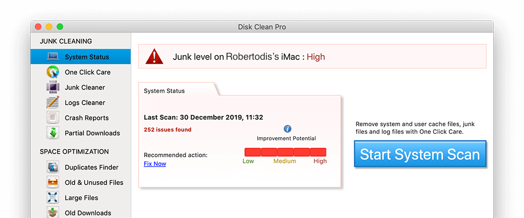 Disk Clean Pro - CleanMyMac البديل