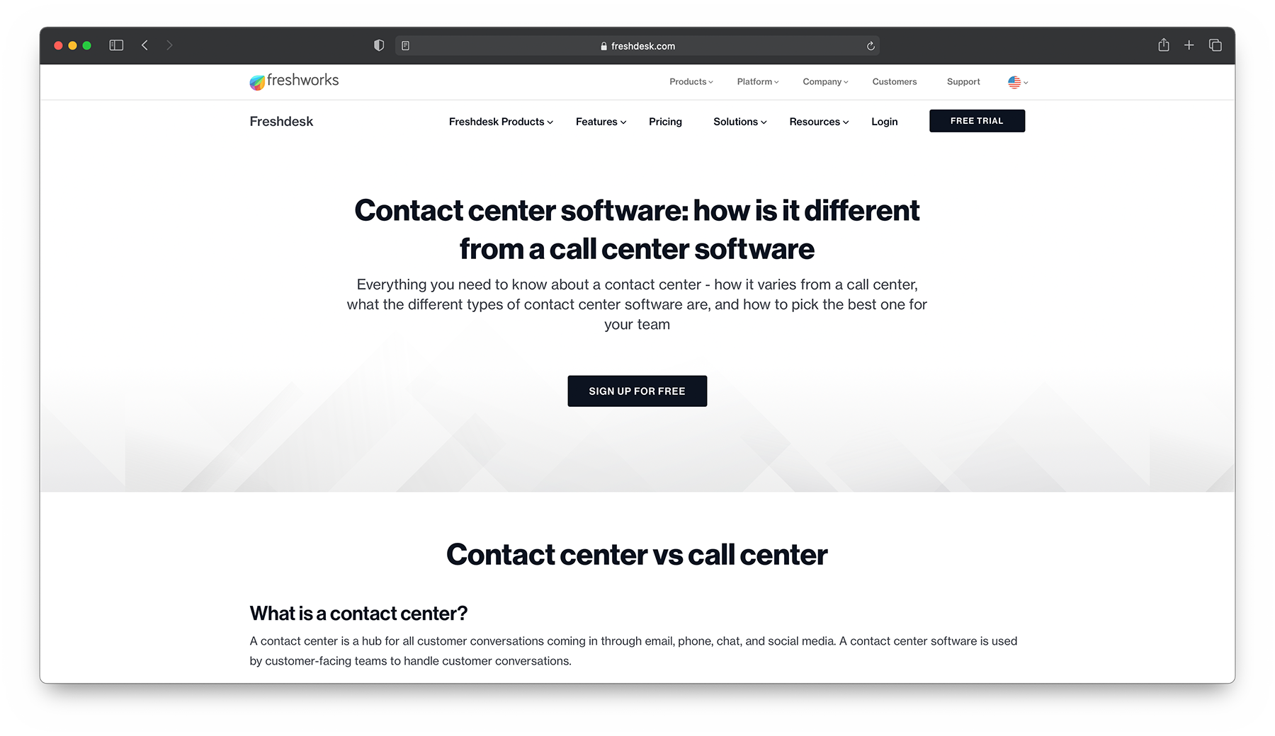 Freshdesk 联络中心
