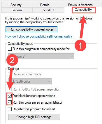 Check options for compatibility