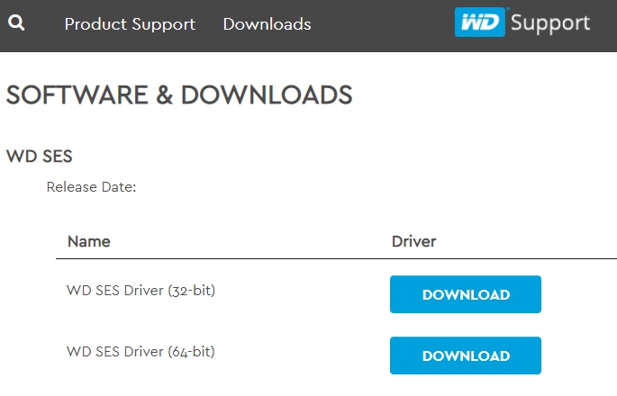 Download WD SES Device USB Device Driver 