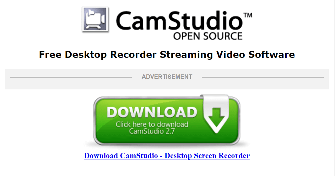 CamStudio - Melhor Software Gratuito de Gravador de Tela
