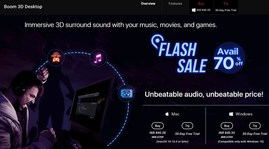 Boom 3D free volume booster for Windows 10