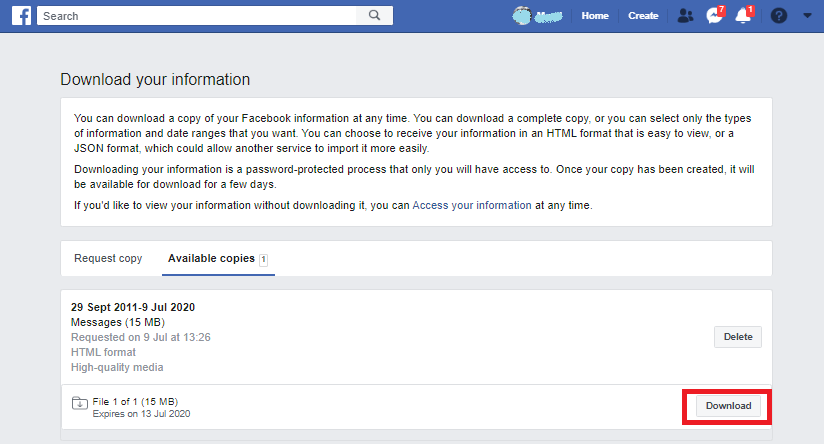如何恢复已删除的 Facebook 消息