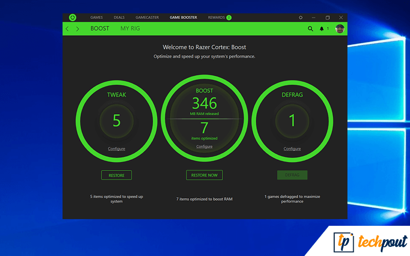 Razer Cortex PC-Optimierungssoftware