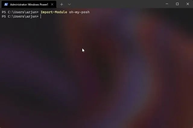 Import-Module oh-my-posh