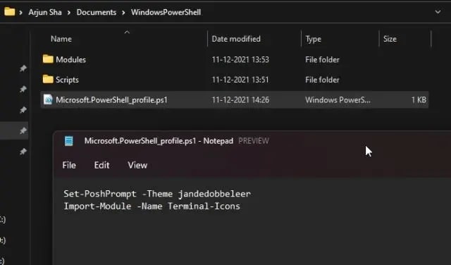Import Module Name Terminal Icon