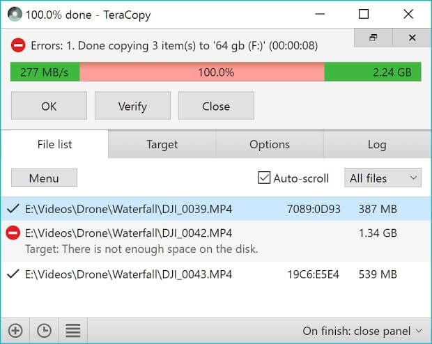TeraCopy — oprogramowanie do kopiowania plików