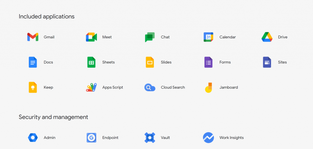 Funciones de Google Workspace