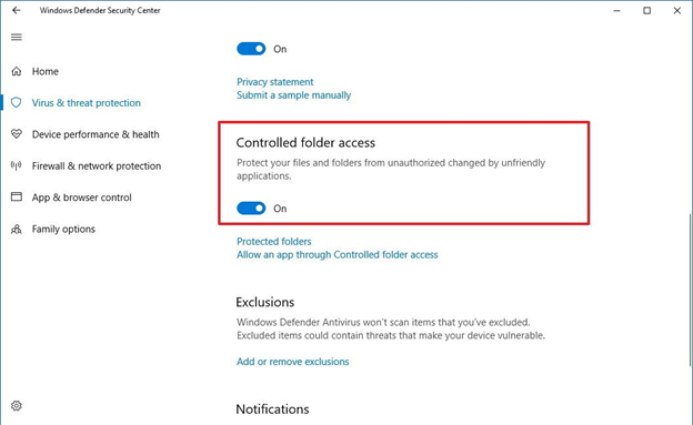 Windows Defender Antivirüs