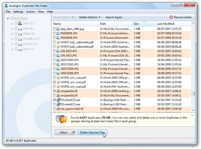 برنامج Auslogics-Duplicate-File-Finder