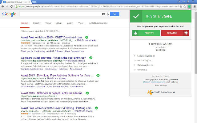 Расширение Avast Online Antivirus для Chrome — безопасный просмотр