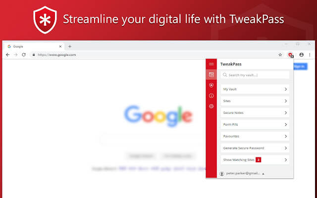 TweakPass - защитите свои пароли во время просмотра