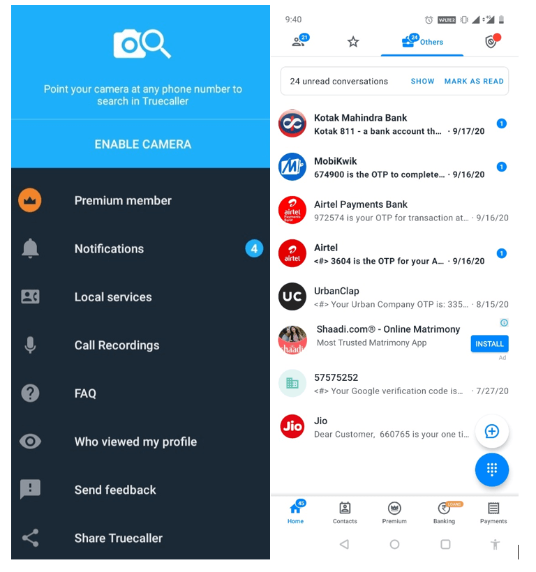 Truecaller _ 통화 녹음 앱