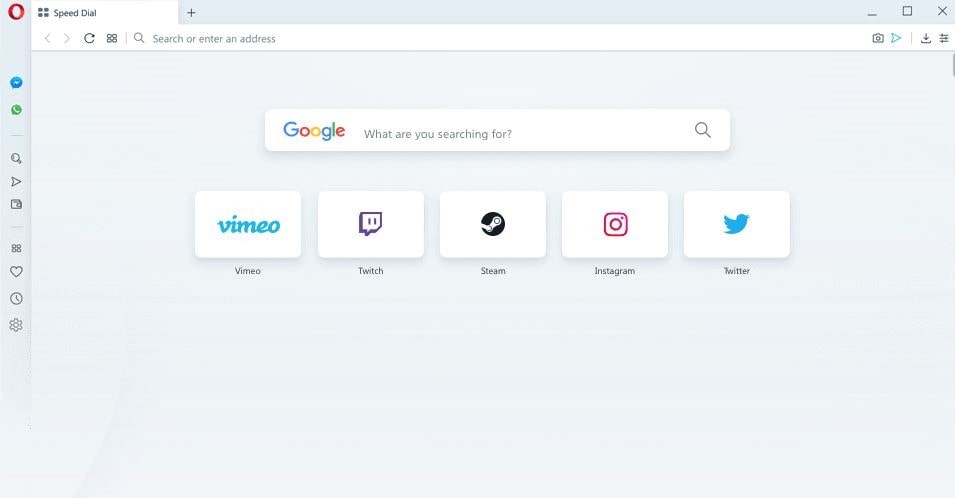 Opera - Peramban web tercepat untuk windows 10
