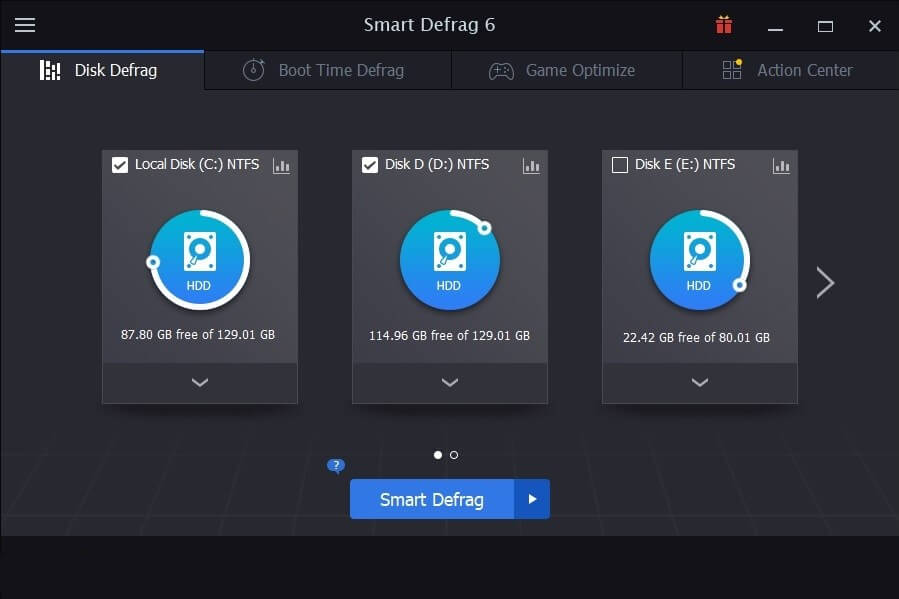 iObit SmartDefrag-Windows用の最高のディスクデフラグソフトウェア