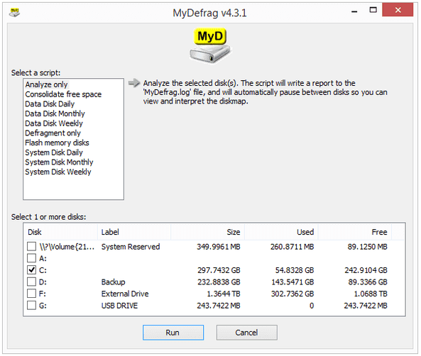 MyDefrag v4.3.1