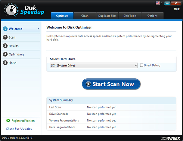disk_speedup_screenshots_welcome_to_disk_optimizer