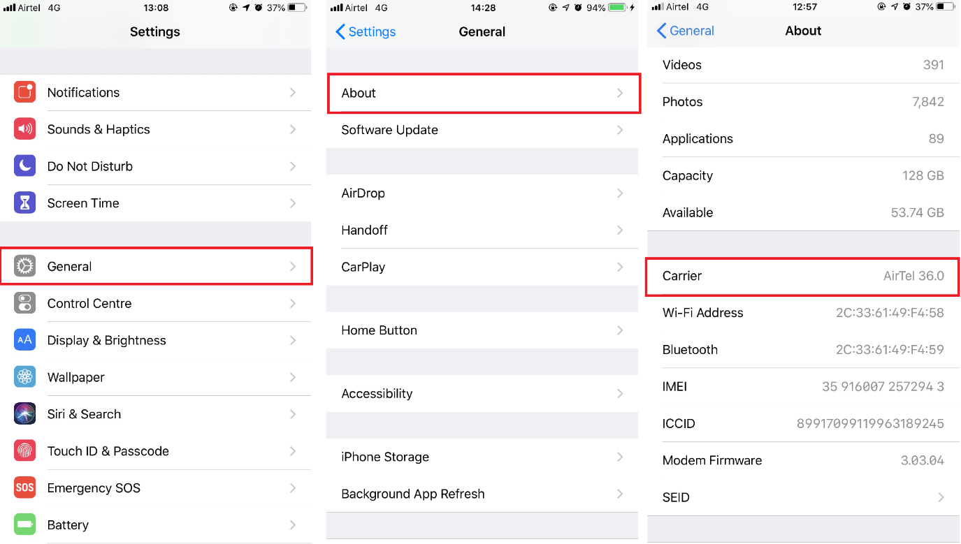 AndroidとiPhoneでキャリア設定を更新する