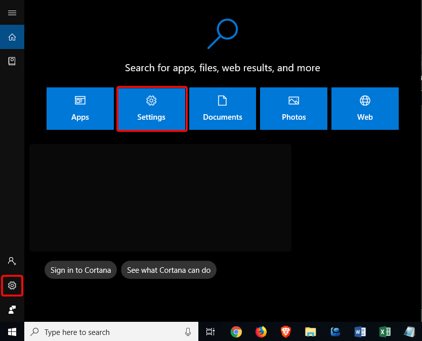 Otwórz ustawienia systemu Windows, aby sprawdzić ustawienia proxy