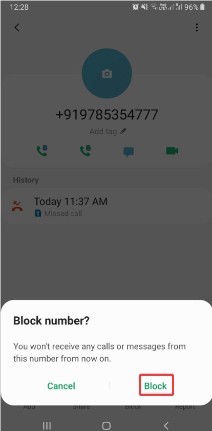 blokir panggilan spam di Android