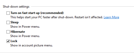 состояние-сбой-питания-драйвера-Windows-Shut-Down-настройки