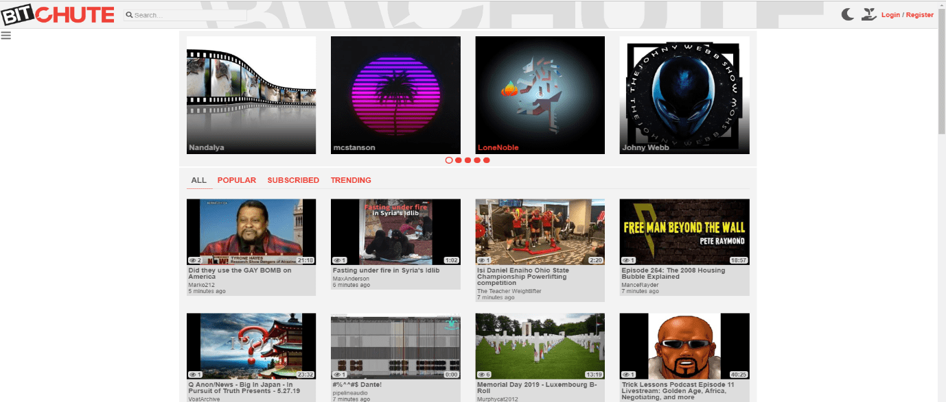 BitChute - Site de găzduire video