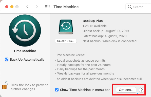 Резервное копирование Time Machine автоматически