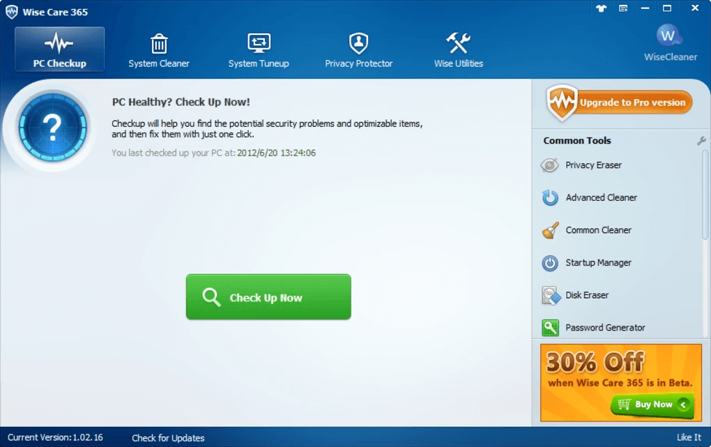 Wise Care 365- alternativa CCleaner para Windows