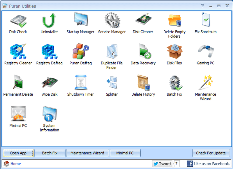 Puran Utilities - CCleaner para Windows