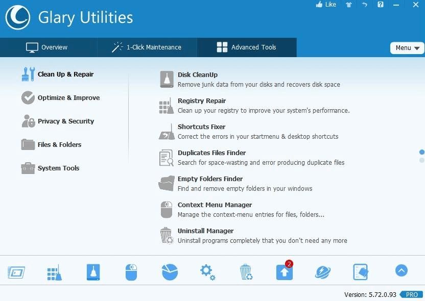 Utilitários Glary - Alternativa CCleaner