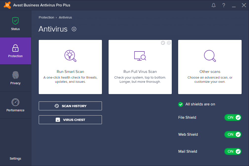 Avast 비즈니스 안티바이러스 프로 플러스