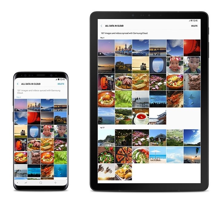 SamsungCloudからのアイテムの削除