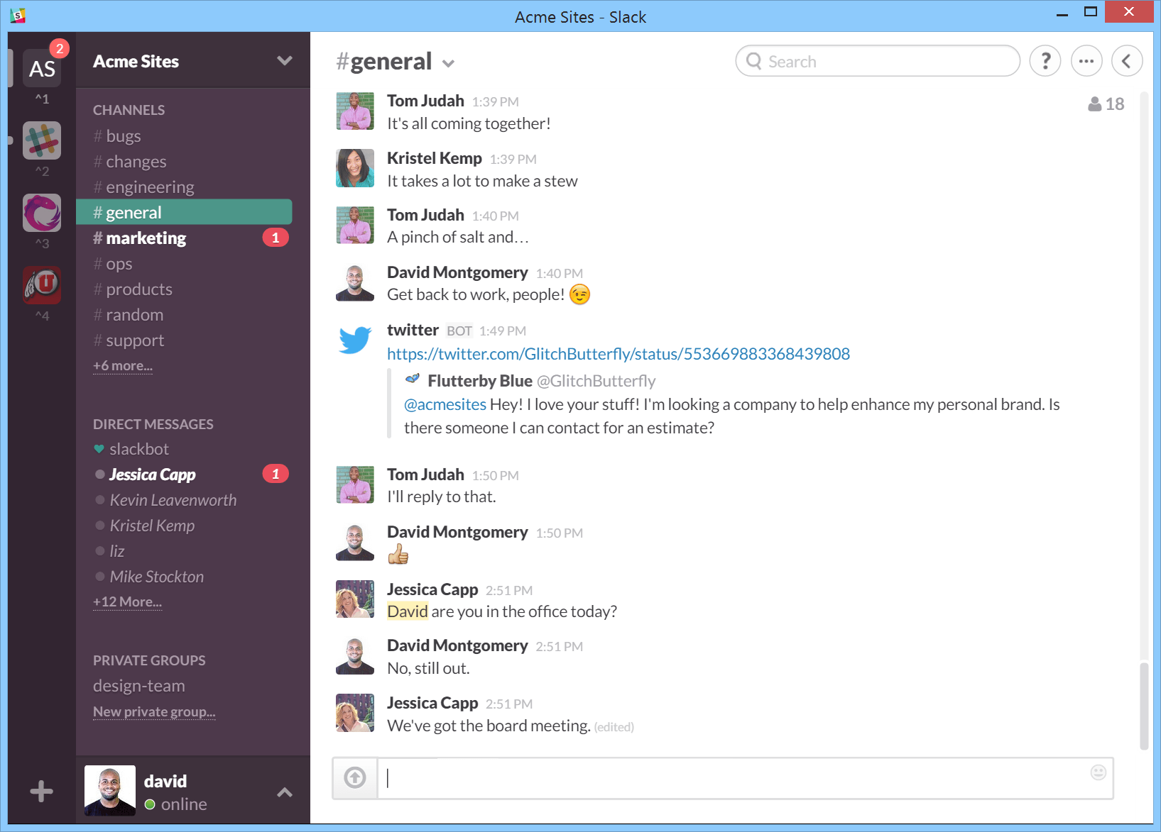 Windows10用のSlackメッセージングアプリ