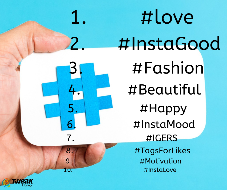 Hashtags do Instagram em alta