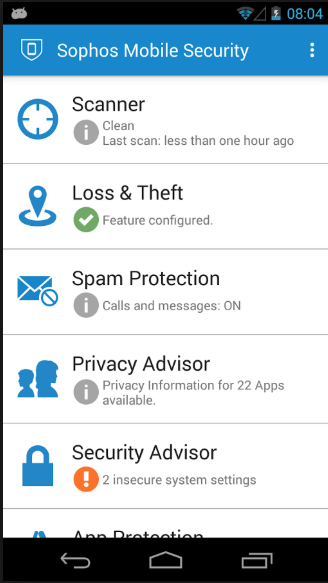 Sophos Mobile Security