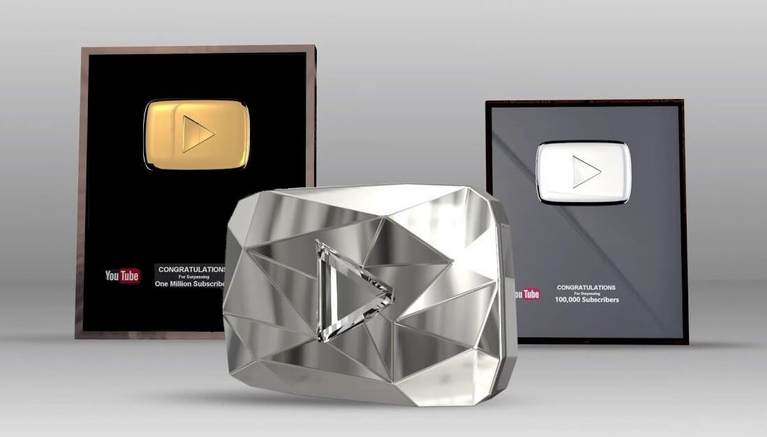 Pulsanti di riproduzione di YouTube