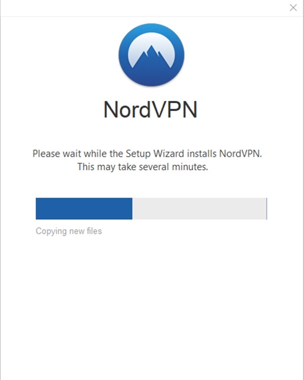 Assistente de configuração NordVPN