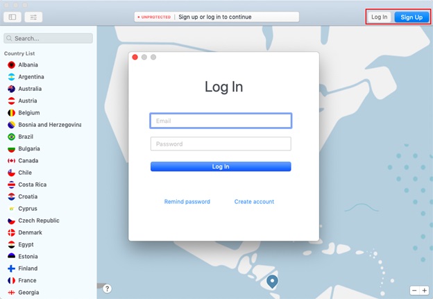 NordVPN_Mac_login