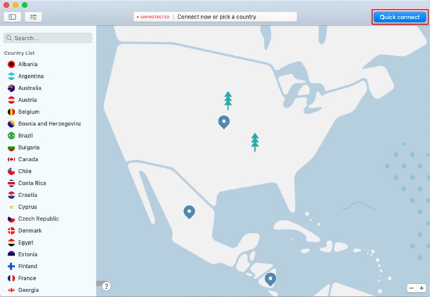 NordVPN_Mac_quick connect