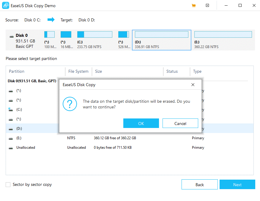 EaseUSディスクコピー-最高のWindowsファイルコピーユーティリティソフトウェア